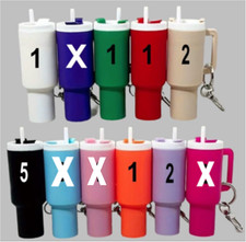 Mini Stanley Cup Keychain Lip Balm Holder - Assorted colors