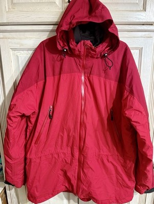 LL Bean Jacket Mens XL Red Hooded Parka Thinsulate Insulated Winter Coat