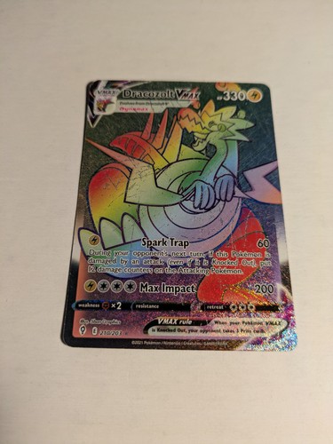 Dracozolt VMAX 210/203 SWSH07: Evolving Skies Full Art Heavy Wear And Scratches*