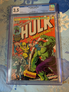 Incredible Hulk #181 CGC 3.5 White Pages 1st Appearance of Wolverine Nov 1974