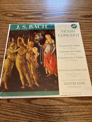 new sealed Bach Violin Concerti Susanne Lautenbacher Kehr Vox STPL 511.540 LP