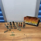 Vintage Toy Soldier Lot Marx Britains Timpo Style Figures Accessories Diorama