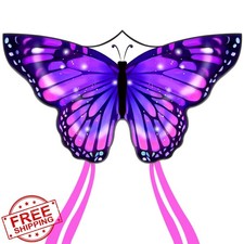 Large Butterfly Kite 55''x28'' Easy Fly for Kids Adults