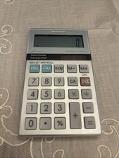 SHARP ELSI MATE EL-377M   10 Digit Twin Power...