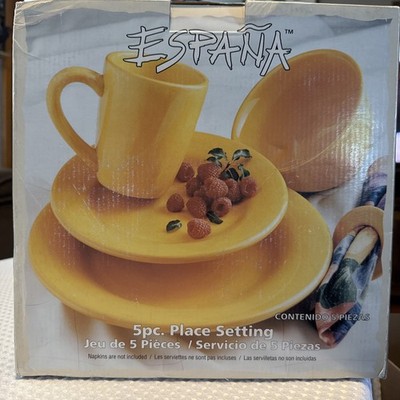 Tabletops Unlimited Espana Butter 5 Pc Place Setting Table Dining Dishes