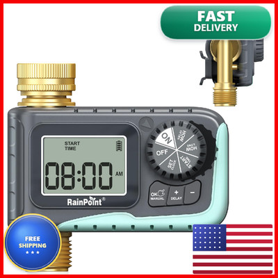 Rainpoint Sprinkler Timer 100 Metal Pipe Water Timer For Hose Programmable Hose