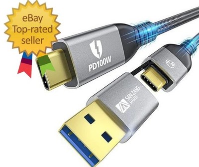 For Thunderbolt 4 Cable 40Gbps 2 in 1 USB C 100w E-Marker 8k/5k 3.3ft