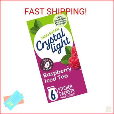 Crystal Light Drink Mix, 6 Pitcher Packets, for Flavorful Hydration and Shareabl