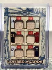 2025 Leaf Lumber Awards MVP 6-RELIC Trout, Cabrera, Posey, Bryant, Yelich /8