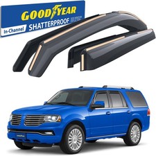 Sun Rain Visors Wind Rain Guards for 2007-2017 Lincoln Navigator SHATTERPROOF
