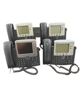 Cisco IP Phones Lot of 4 - 1x 7975G 3x 7942G VoIP Business Phones