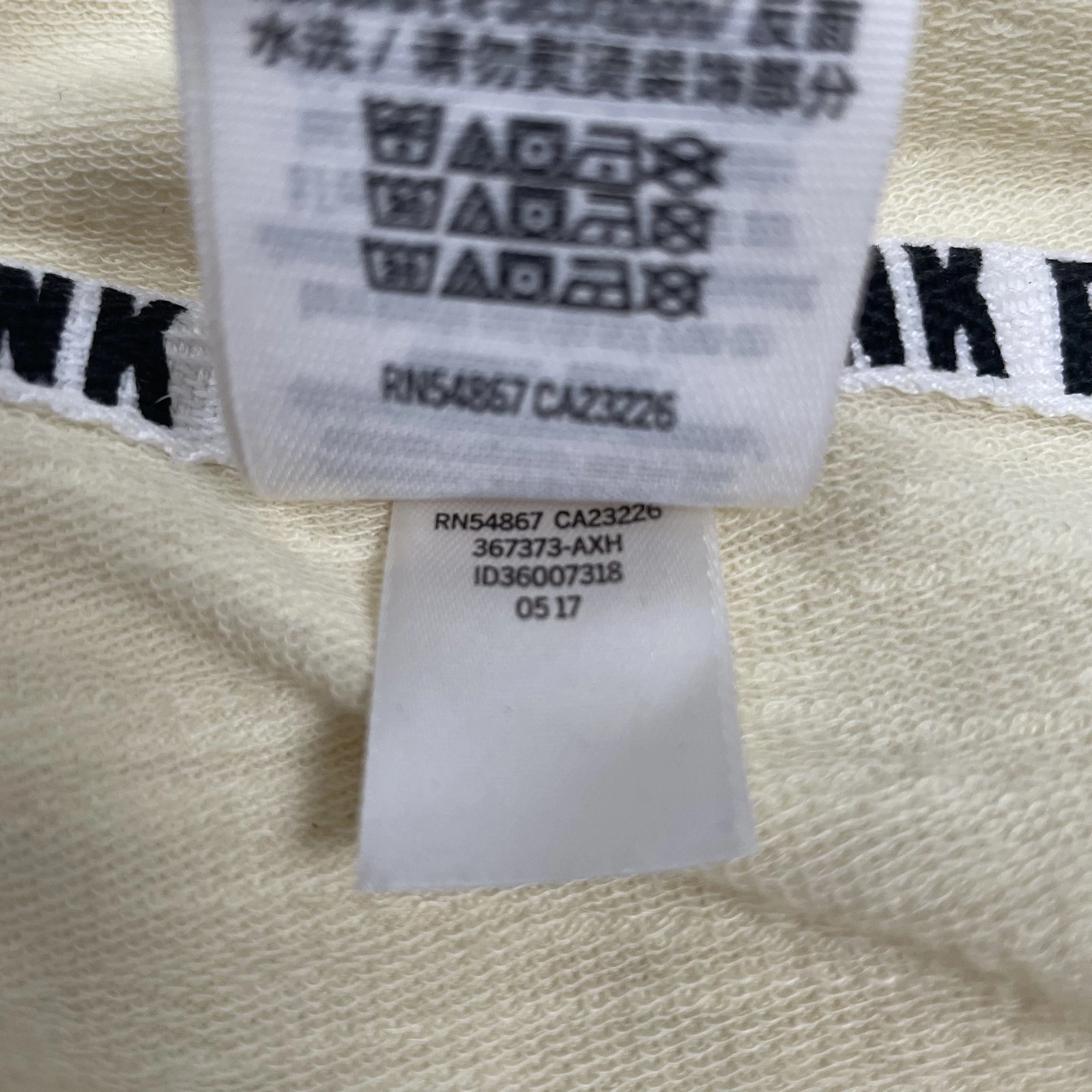 UNDERCOVER Felpa ROSA Victoria's Secret con cappuccio donna XS pullover leggera tempo libero felpa