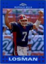 2007 Topps Chrome Football "Blue Refractors" Parallel Cards