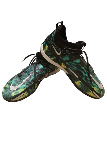 Nike Phantom Youth Size 2.5 Green Volt/Black DM0740-003 Indoor Soccer Shoes - Picture 4 of 12