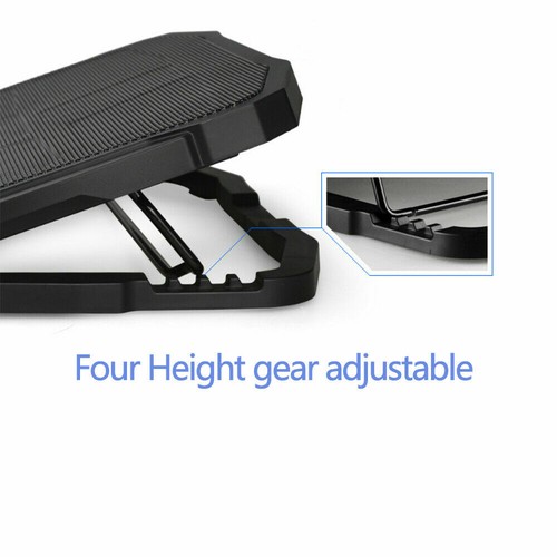 Laptop Cooling Pad with 3/5/6 Fan Notebook Cooler Stand Holder Dual USB 12"-17" - Afbeelding 33 van 40