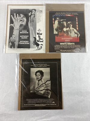 Lot of 3 Movies Vintage Collectible Ads Paramount Mommie Dearest Columbia 12x10