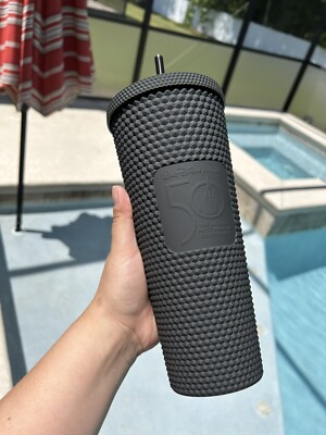Walt Disney World x Starbucks Black 50th Anniversary Tumbler Cup Studded |  eBay