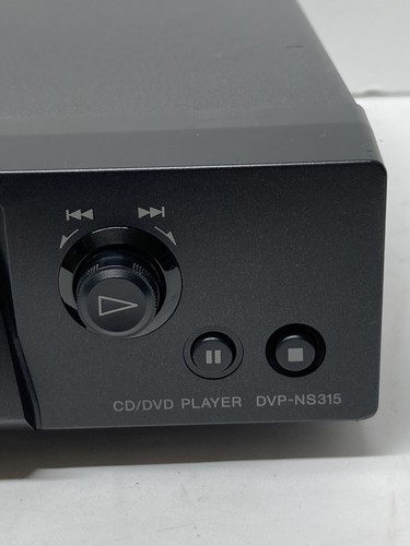 Reproductor de CD/DVD Sony DVP-NS315 sin control remoto con cables AV de 3"" probado negro - Imagen 5 de 9