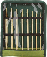KP900586 Bamboo Interchangeable Tunisian Crochet Hook Set , Green