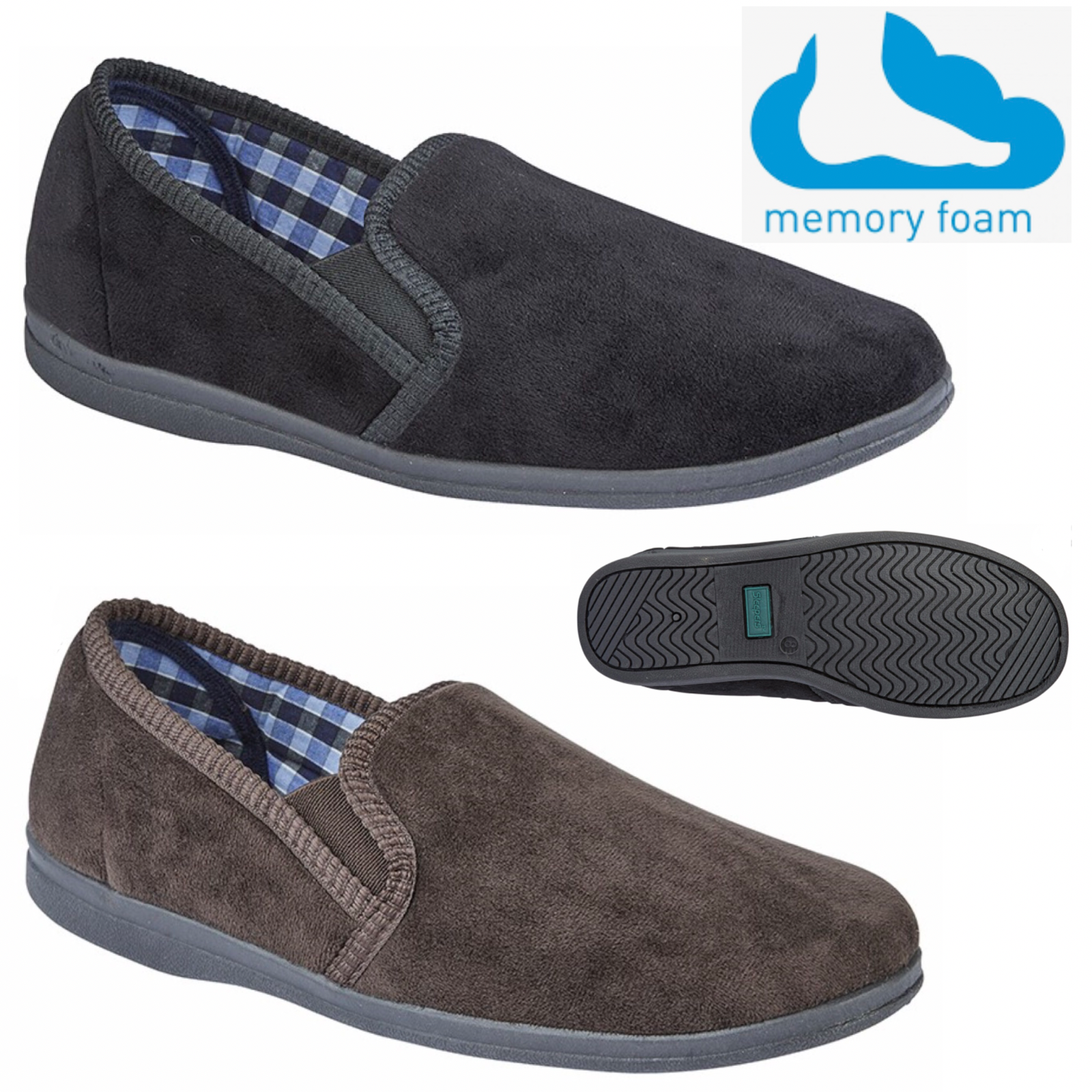 SAOLA SLEEPERS PANTOFOLE UOMO SUOLA RIGIDA UOMO MEMORY FOAM NUOVE MORBIDE CALDE COMODE