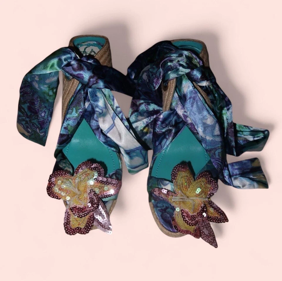 BCBG поколения разноцветный надежном клинья с блестками цветок. - Изображение 3 из 4