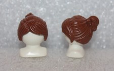 Playmobil Haare 2 Per&uuml;cken " Pferdeschwanz Braun  " Wikinger Piraten Frau