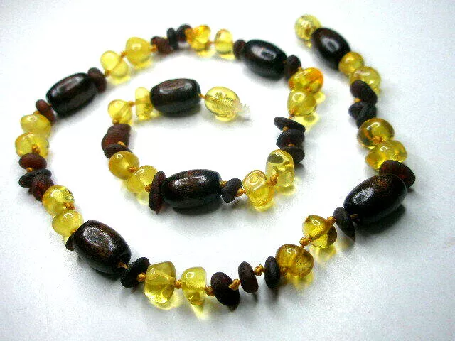 REAL BALTIC AMBER NECKLACE 40 cm 15 7 inch AMBER WOOD