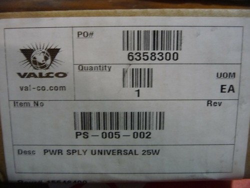 val-co ps-005-002 poer supplty 25 watt 6358300 - Picture 2 of 2