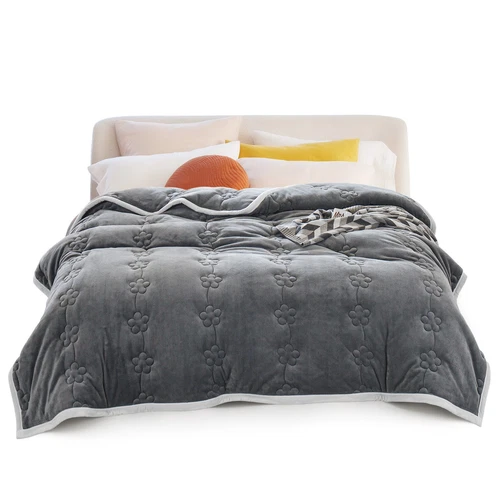 Flannel Blanket Winter Warm Reversible Twin Queen Size Plush Sofa Bed Blankets - Picture 9 of 55