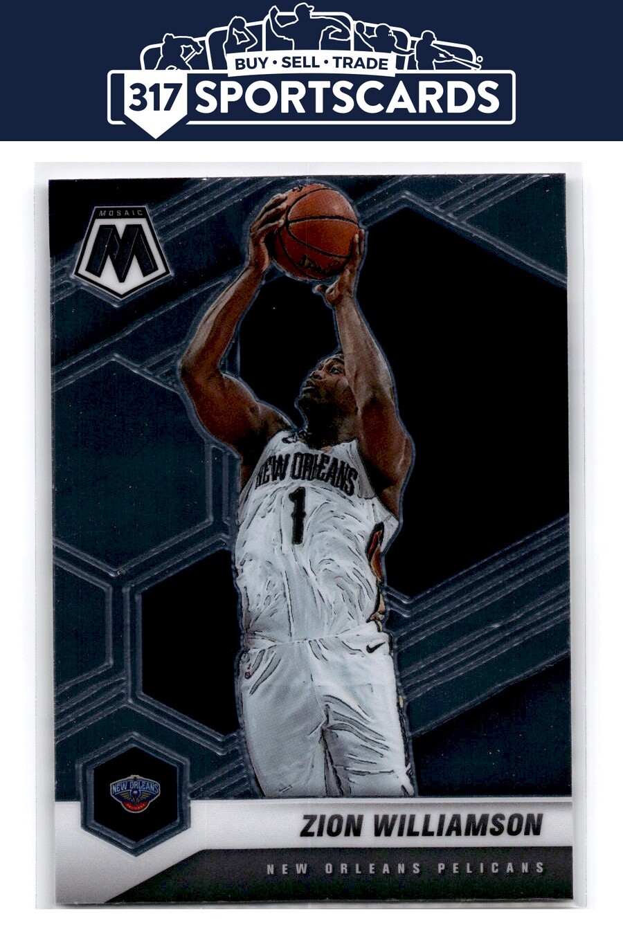 2020-21 Panini Mosaic #49 Zion Williamson - New Orleans Pelicans