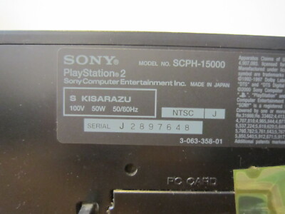 Sony PS2 Video Game System PlayStation 2 Console Original +cable