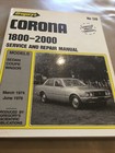 <!--F#f_0-->Gregorys Service & Repair Manual Corona 1800 - 2000 (March 1974 to June 1976)<!--F/-->
