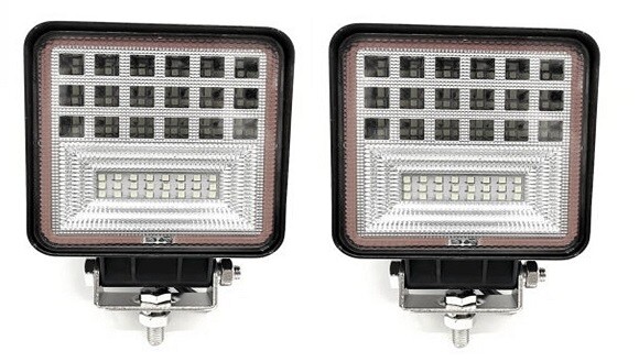 2x 12-24V LED Angel Eyes Barras Luminosas 48W Trabajo Luces para Offroad Barco