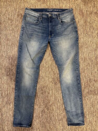Arizona Advance Mens Flex 360 36x34 Slim Jeans Blue Washed Denim Pants Trousers - Photo 1/8