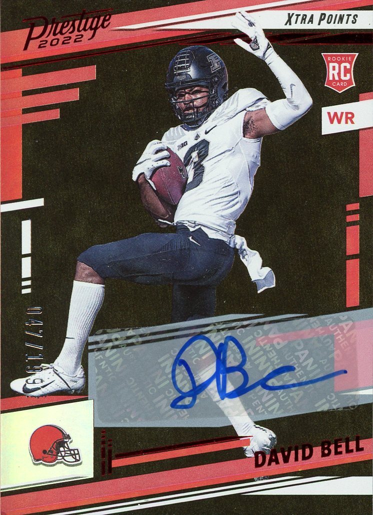 2022 Prestige Xtra Points Signatures Premium Red #328 David Bell AUTO (#47/199)