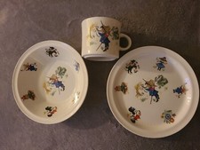 Arklow Ireland Nursery Rhymes Little Boy Blue Child Plate, Bowl, Cup 3 Pc. Set