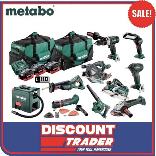 Metabo 18V 5.5Ah LiHD Lithium-Ion Mega Mixed Brushless 10Pc Combo MX10LB3HD5.5CM - Picture 1 of 12