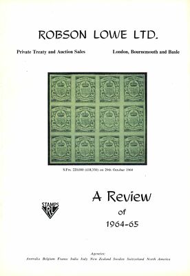 Robson Lowe Ltd: A Review (Private Treaty and Auction Sales) 1938 1965 (27!)