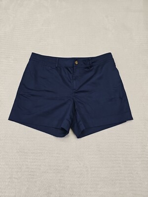 ralph lauren dress shorts Lauren Ralph Lauren Shorts Womens 14 Blue Casual Dress Spring Summer