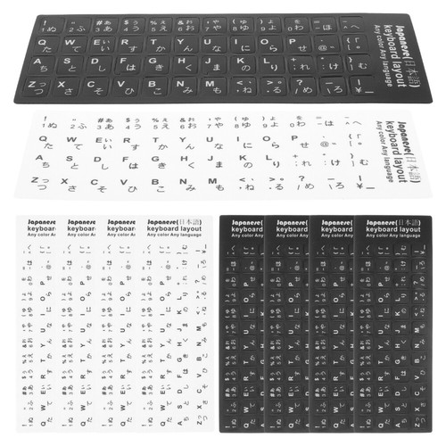 10 Pcs Japanische Tastaturaufkleber Tastatur-Buchstabenaufkleber - Bild 4 von 12