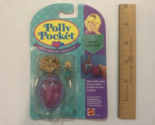 Vintage Polly Pocket Rose Dream Necklace