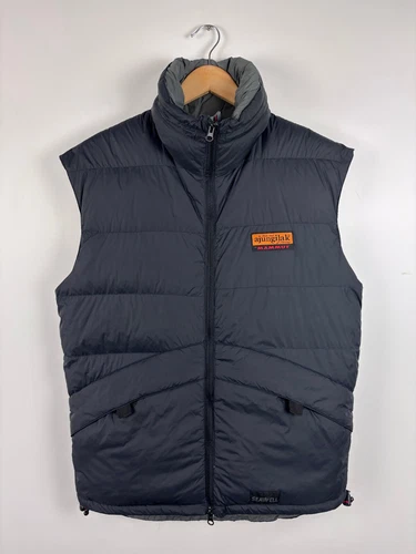 Vintage Mammut Ajungilak Down Puffer Vest Jacke Blau Herren Größe S