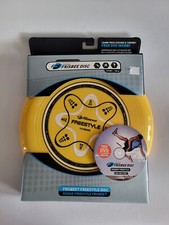 Vintage WHAM-O FRISBEE 160g Freestyle Yellow Sports Disc w/ DVD 2004