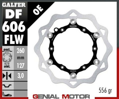 1995 Galfer No Limits Wave (C. Steel) 260X3.2mm Front Brake Disc