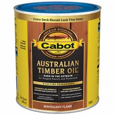 Cabot 19459-05 Australian Timber Oil Wood Stain Finish, Mahogany Flame, Qt. -