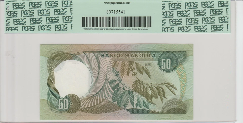 Angola 50 Escudos 1972 PCGS Gem New” 67PPQ - Image 4 of 4