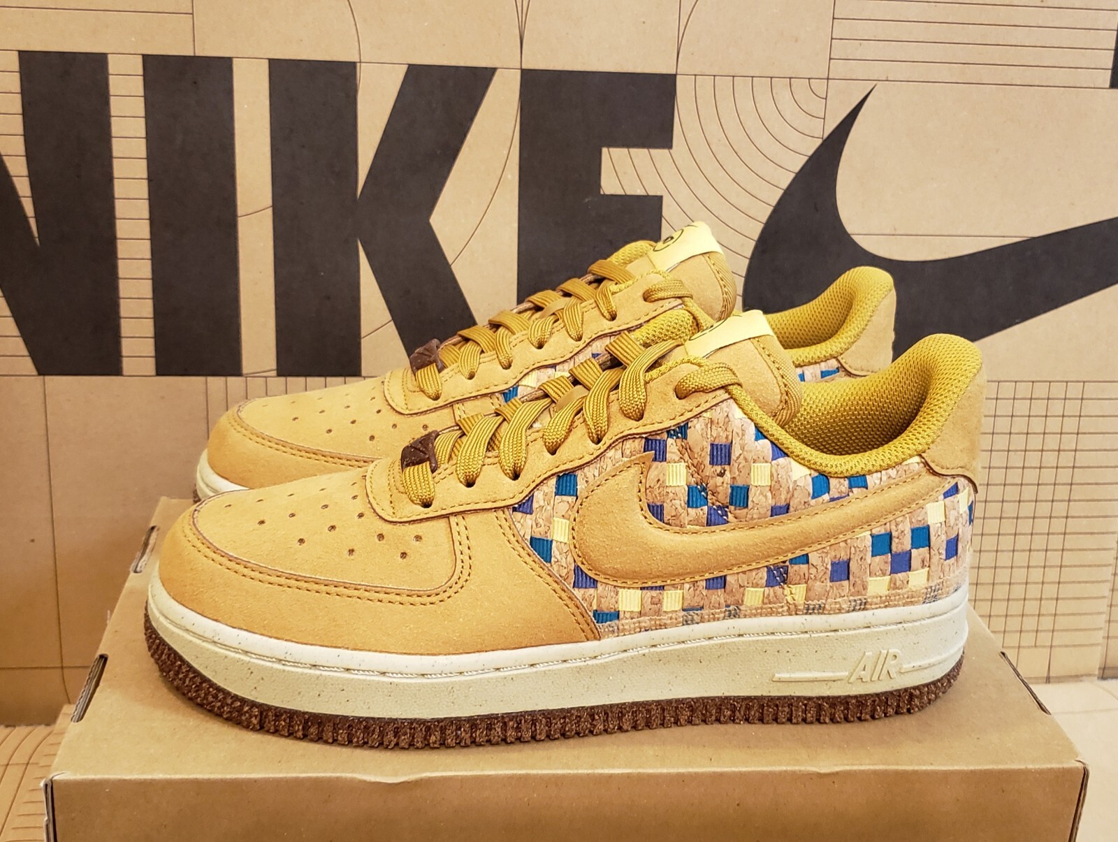 Nike Size 6 Women's Air Force 1 Low SP N7 Wheat Saturn Gold DM4956 700 RARE