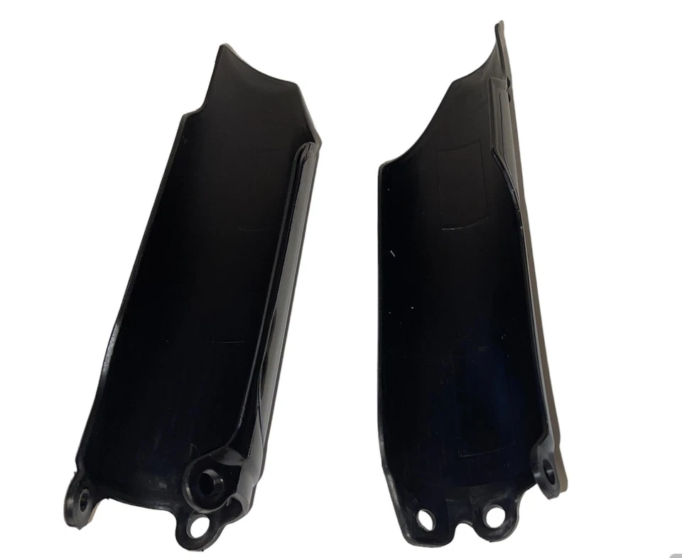 Protectores de horquilla Honda 2004-2017 con gráficos negros instalados CR125R 250R CRF250 CRF450 Foto 4 de 4