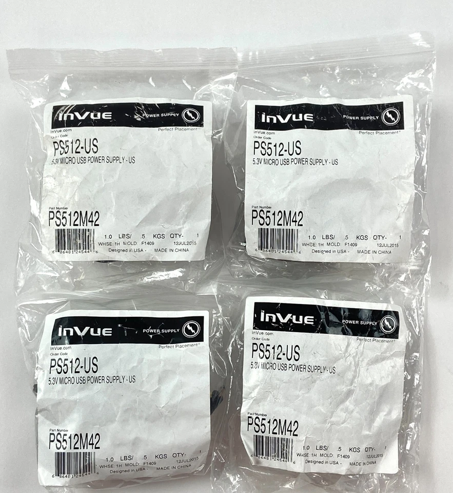 Invue Micro USB Power Supply 5.3 V PS512M42 Set of 4 - Image 3 of 3