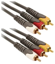 6ft 3-RCA Composite A/V Cable Home Theater